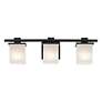 6_Kichler Tully 24" Wide Black 3-Light Bath Light more views