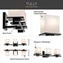 Kichler Tully 24" Wide Black 3-Light Bath Light in scene