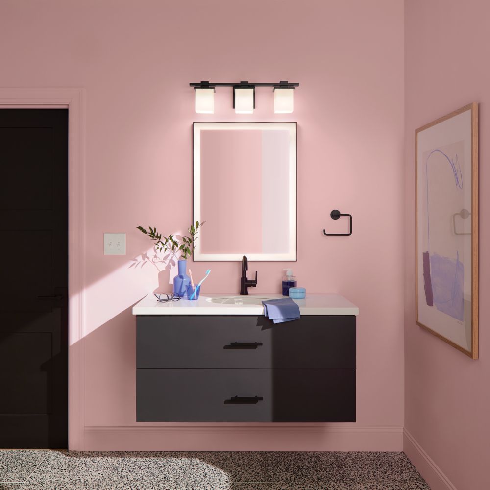 Kichler Tully 24" Wide Black 3-Light Bath Light in scene