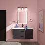 Kichler Tully 24" Wide Black 3-Light Bath Light in scene