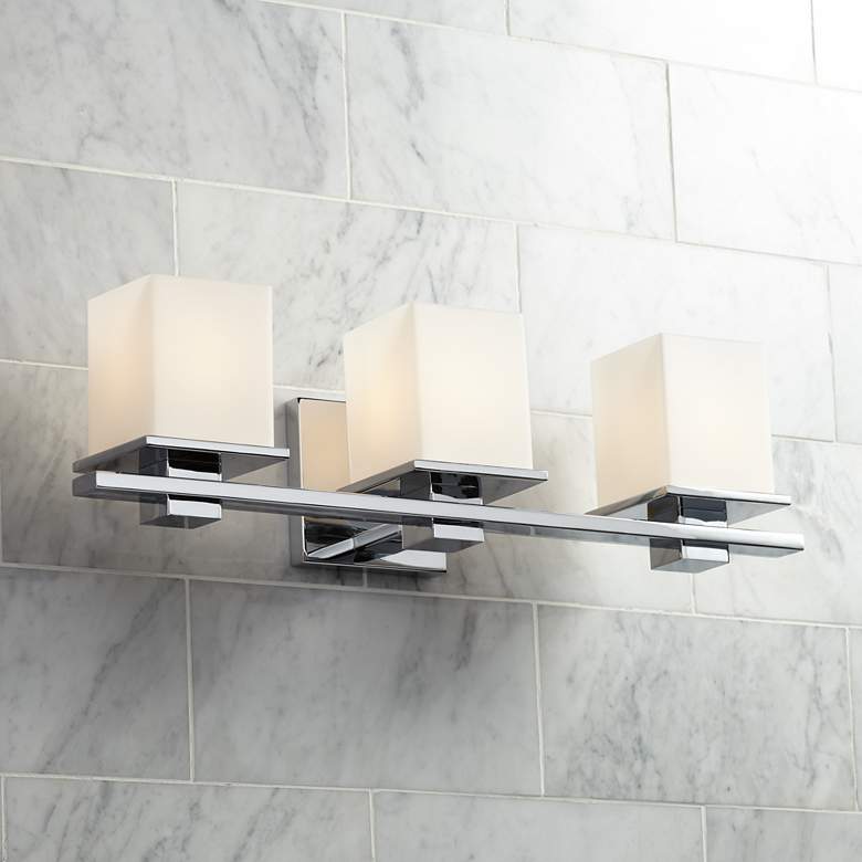 Image 1 Kichler Tully 24" Wide Chrome 3-Light Vanity Bath Light