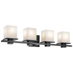 Kichler Tully 32" Wide Black 4-Light Vanity Bath Light
