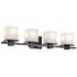 Kichler Tully 32" Wide Black 4-Light Vanity Bath Light