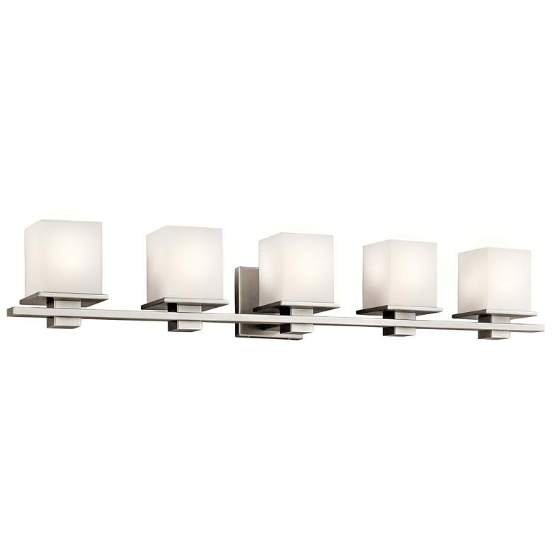 Image 1 Kichler Tully 40 1/4" Wide Antique Pewter 5-Light Bath Light