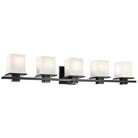 Image1 of Kichler Tully 40 1/4" Wide Black 5-Light Vanity Bath Light