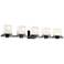 Kichler Tully 40 1/4" Wide Black 5-Light Vanity Bath Light