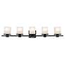 3_Kichler Tully 40 1/4" Wide Black 5-Light Vanity Bath Light more views