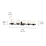 5_Kichler Tully 40 1/4" Wide Black 5-Light Vanity Bath Light more views