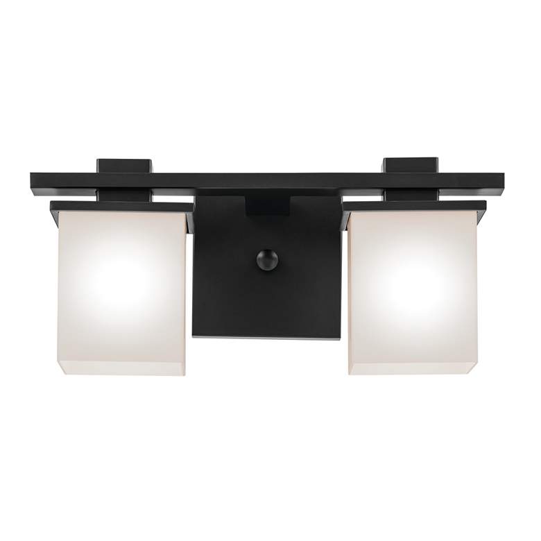 Image 4 Kichler Tully 6 1/2" High Black 2-Light Wall Sconce more views