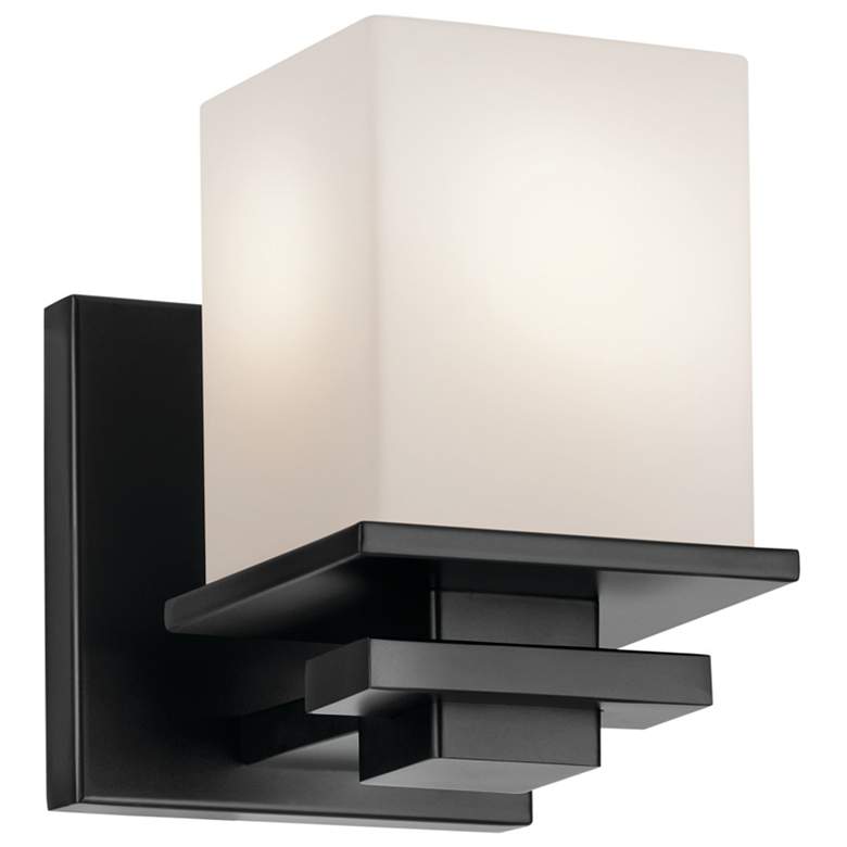 Image 2 Kichler Tully 6 1/2" High Black Wall Sconce