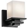 2_Kichler Tully 6 1/2" High Black Wall Sconce