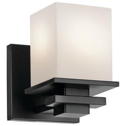 Kichler Tully 6 1/2" High Black Wall Sconce