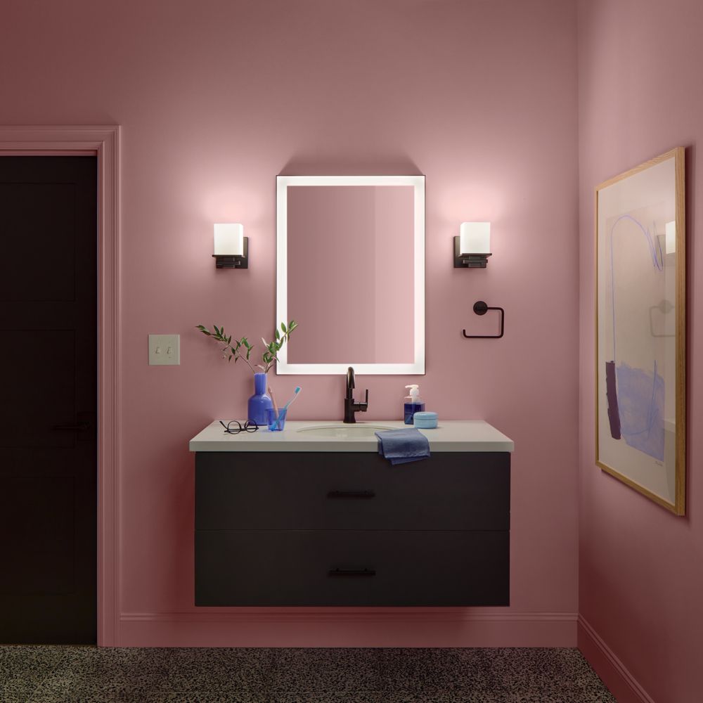 Kichler Tully 6 1/2" High Black Wall Sconce