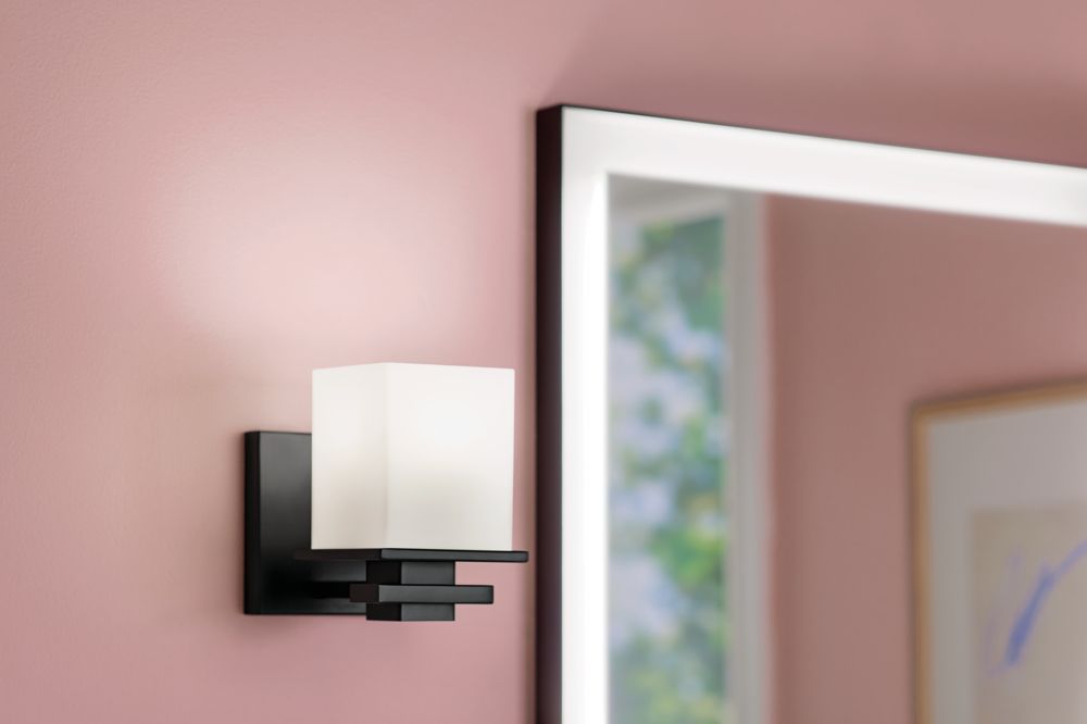 Kichler Tully 6 1/2" High Black Wall Sconce