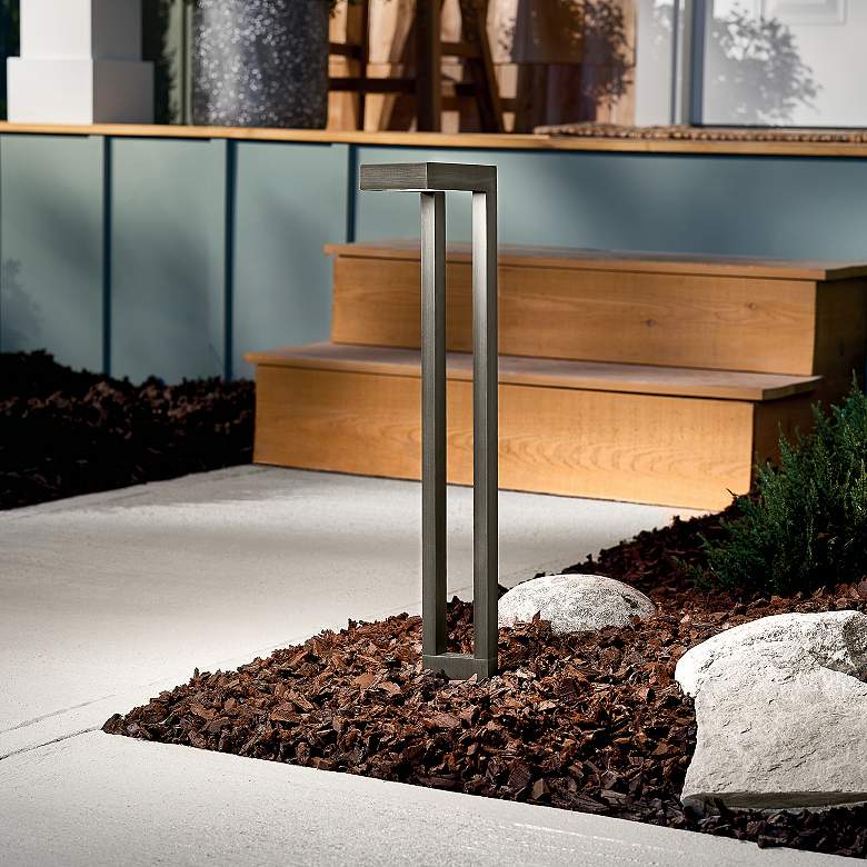 Image 1 Kichler Two Arm 22"H Centennial Brass Landscape Path Light