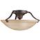Kichler Umber Glass and Bronze 15" Wide Ceiling Light