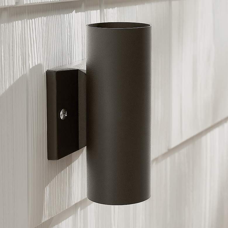 Image 6 Kichler Up & Down 3"W Textured Bronze Retrofit Deck Light more views
