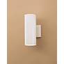 Thumbnail2 of Kichler Up Down 12" High White Finish Modern Outdoor Tube Wall Light more views