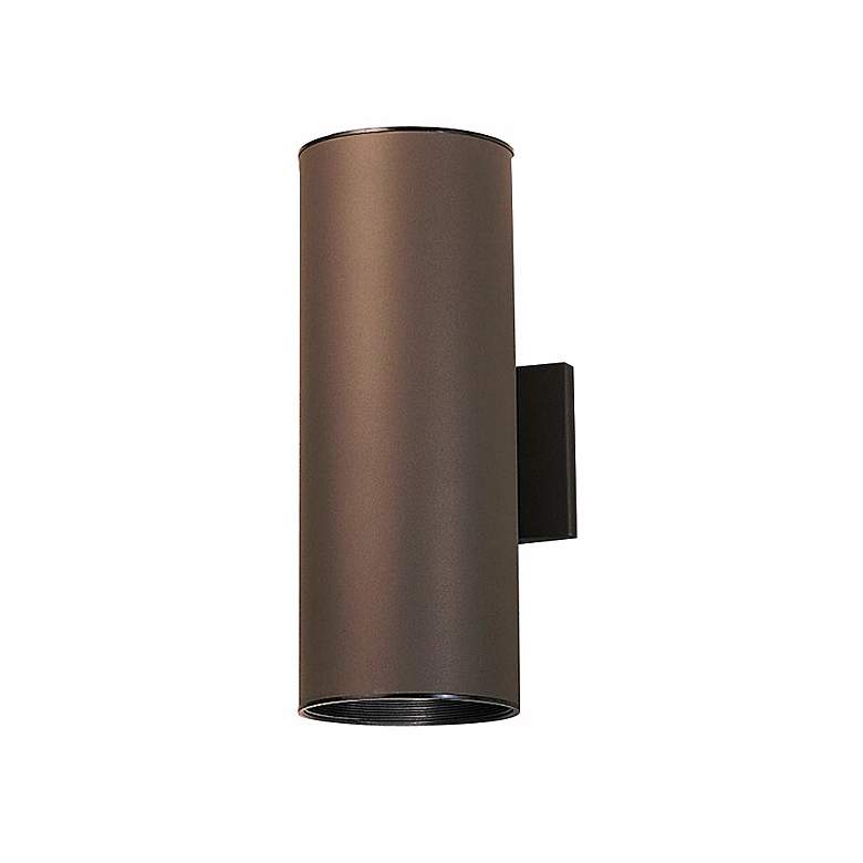 Image 1 Kichler Up-Down 15" Architectural Bronze Modern Outdoor Tube Light