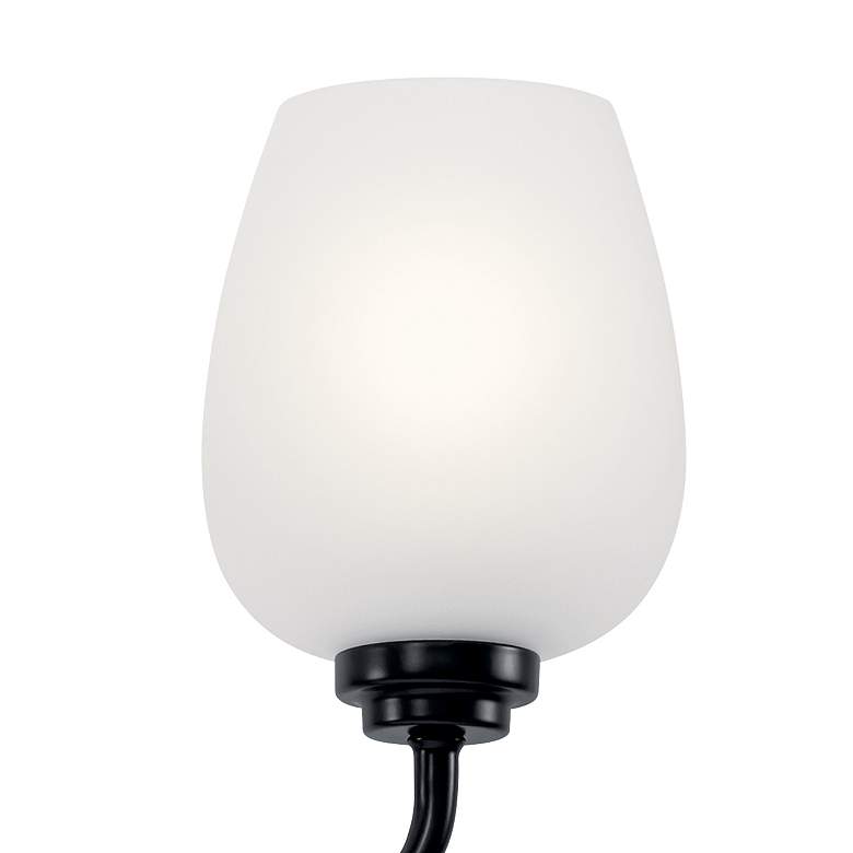 Image 2 Kichler Valserrano 10 1/4" High Black 2-Light Wall Sconce more views