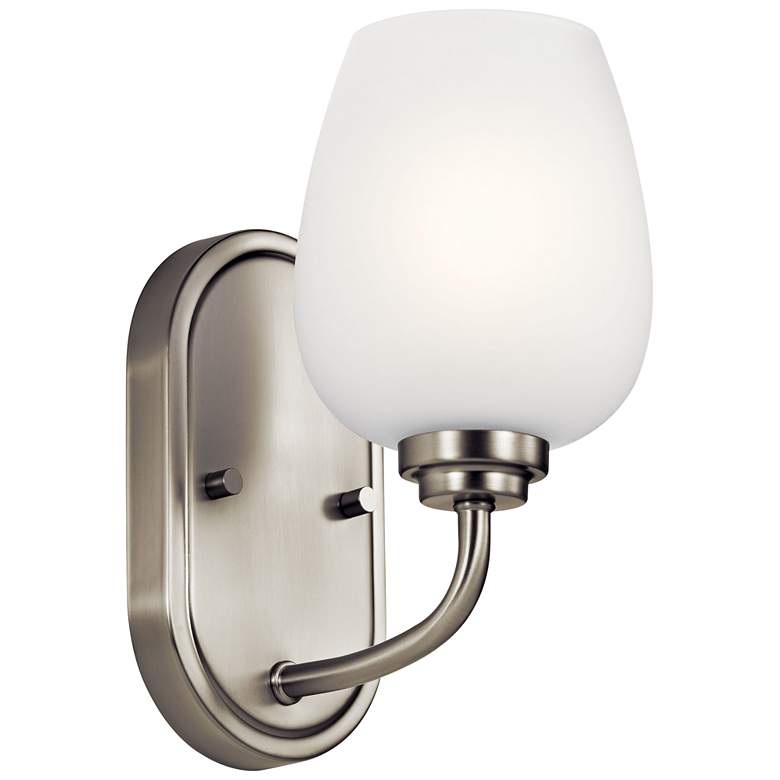 Image 2 Kichler Valserrano 10 1/4 inch High Brushed Nickel Wall Sconce more views
