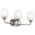 Kichler Valserrano 24"W Brushed Nickel 3-Light Bath Light