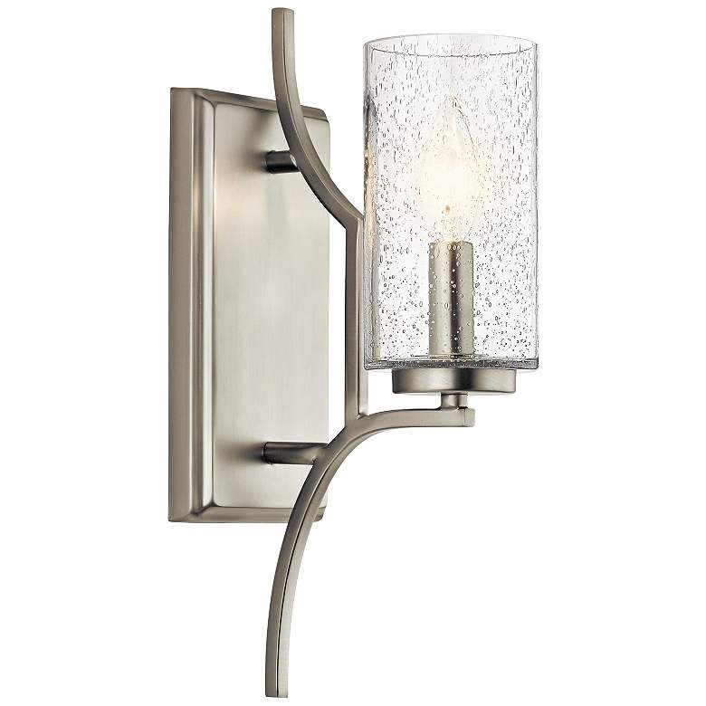 Image 2 Kichler Vara 14 1/2 inch High Brushed Nickel Wall Sconce