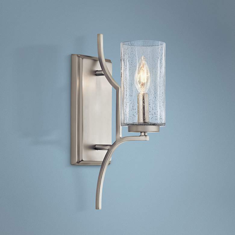 Kichler Vara 14 1/2&quot; High Brushed Nickel Wall Sconce