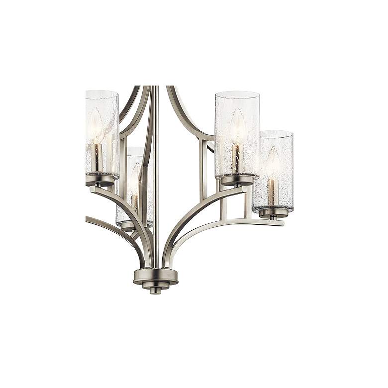 Image 3 Kichler Vara 25 1/4 inch Wide Brushed Nickel 5-Light Chandelier more views