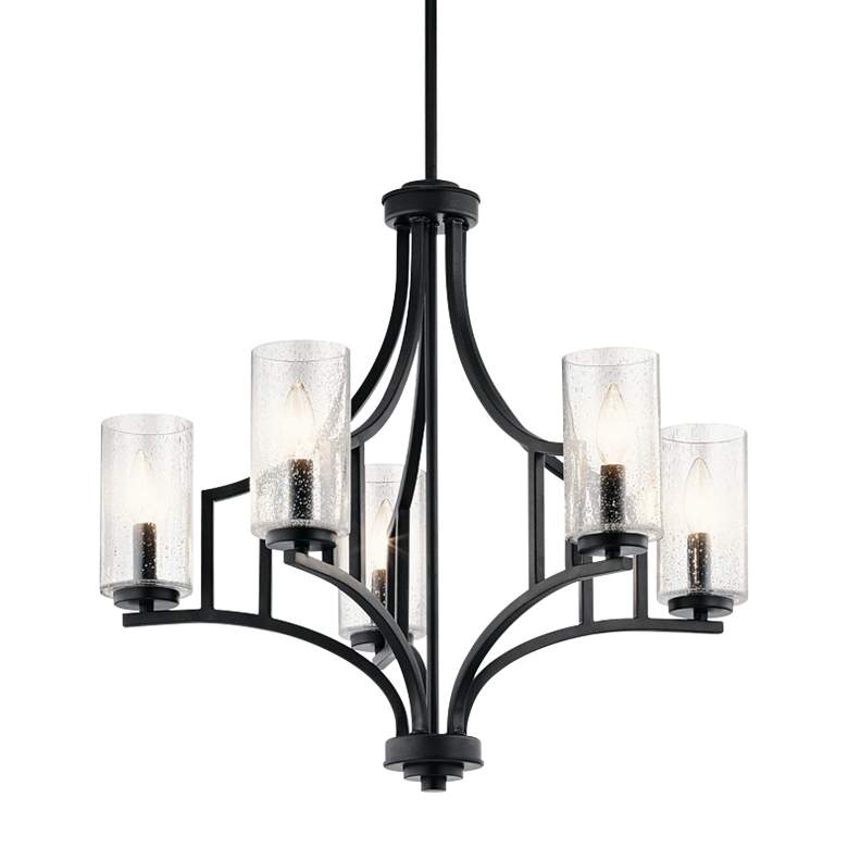 Image 2 Kichler Vara 25 1/4" Wide Distressed Black 5-Light Chandelier