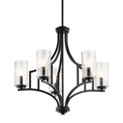 Kichler Vara 25 1/4" Wide Distressed Black 5-Light Chandelier