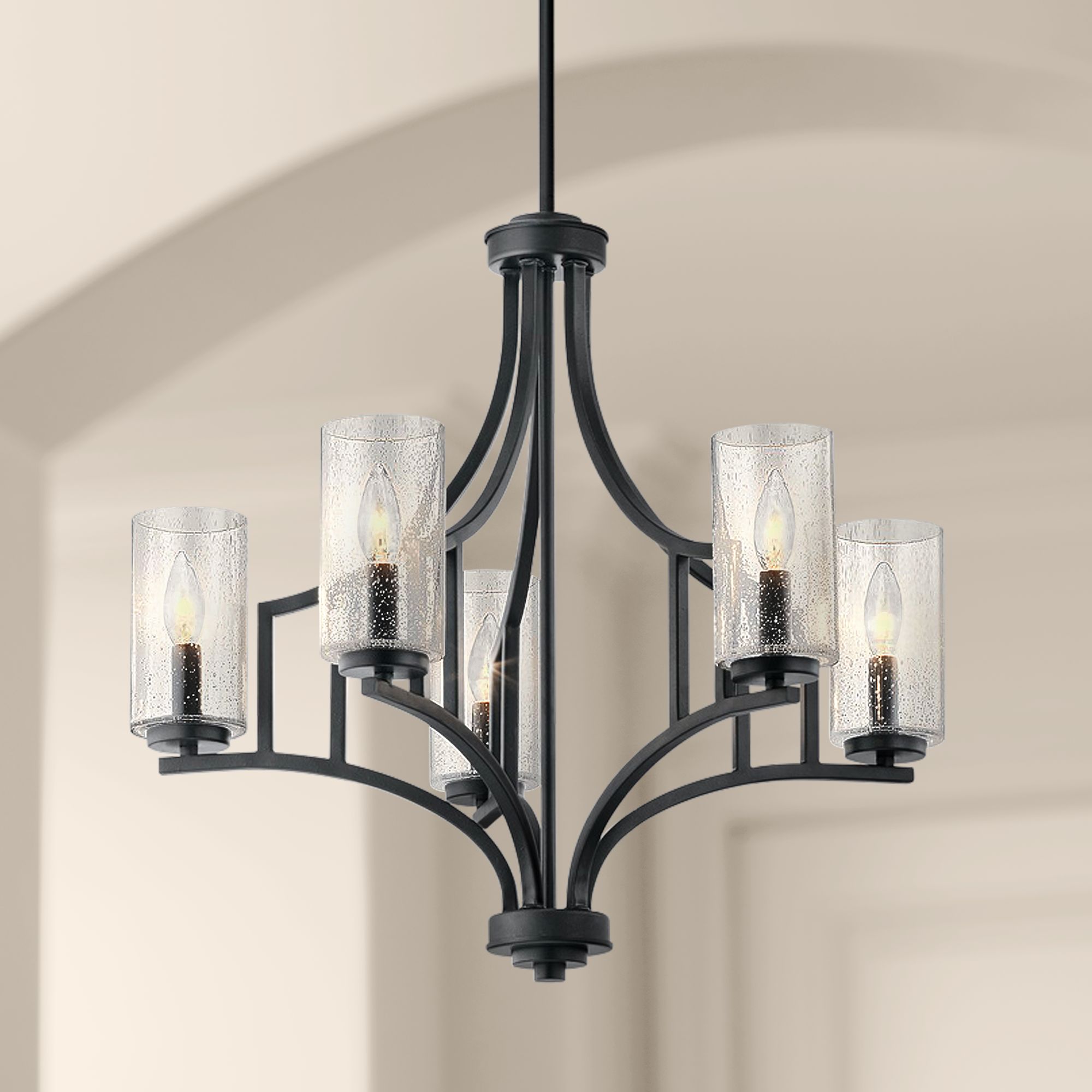 kichler black chandelier