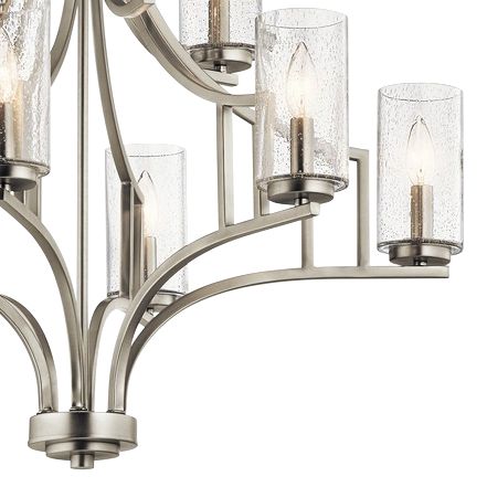 Kichler Vara 32" Wide Brushed Nickel 9Light Chandelier 42M23 Lamps Plus