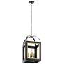 3_Kichler Vath 16"W Black and Natural Brass 4-Light Pendant