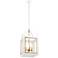 Kichler Vath 16"W White and Natural Brass 4-Light Pendant