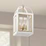 1_Kichler Vath 16"W White and Natural Brass 4-Light Pendant