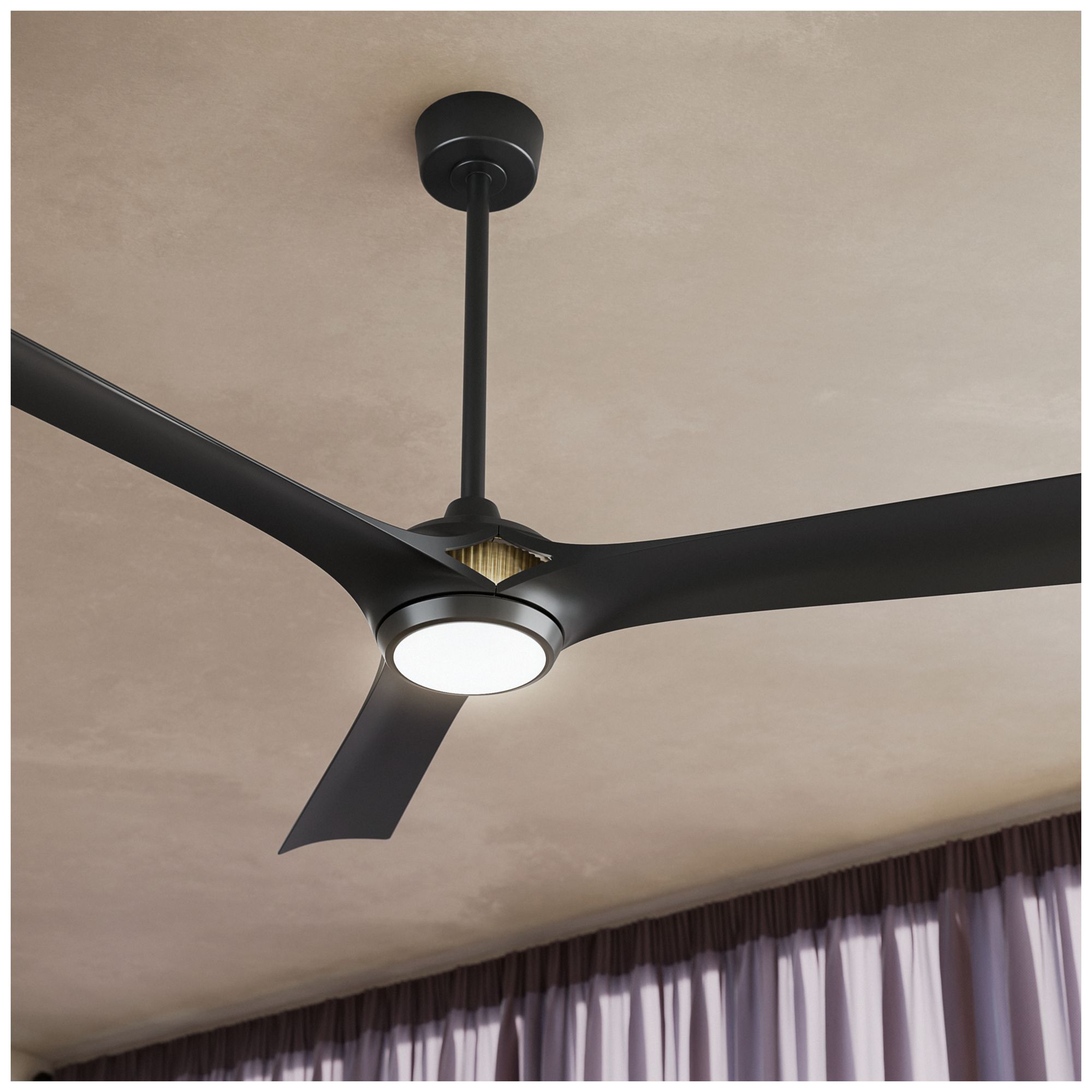 Thumbnail1 of Kichler Veetra 3 Blade 56" Ceiling Fan Matte Black Matte Black Blades