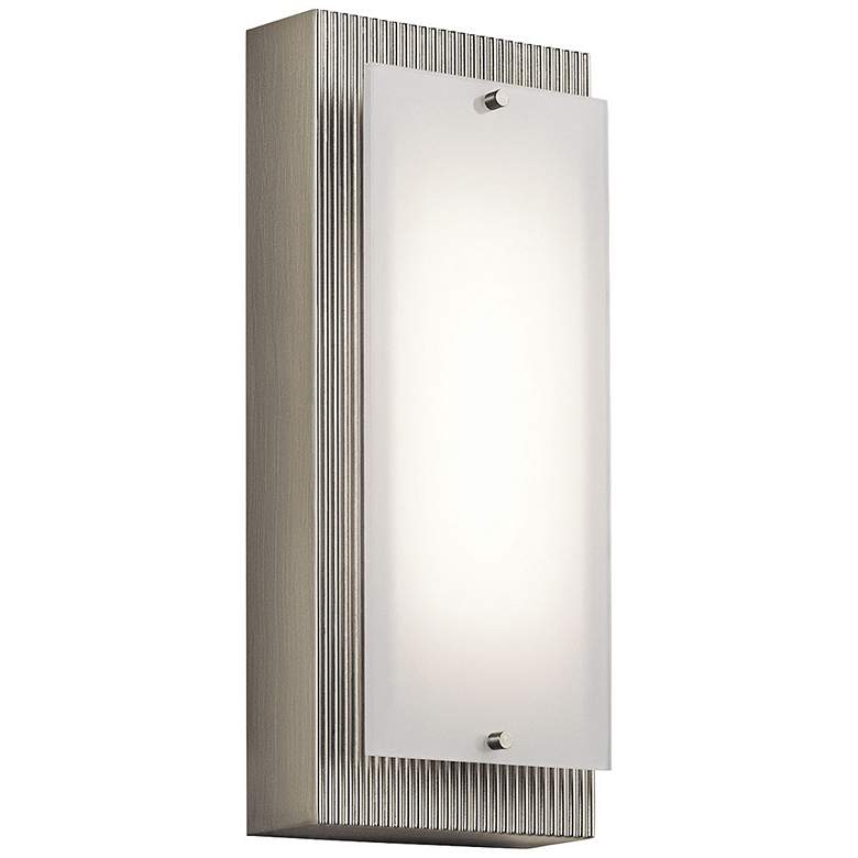 Image 1 Kichler Vego 12" High Brushed Nickel LED Wall Sconce