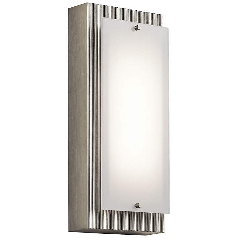 Image 1 Kichler Vego 12 inch High Brushed Nickel LED Wall Sconce