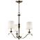 Kichler Versailles 23"W Antique Pewter 3-Light Chandelier