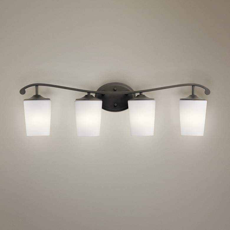 Image 1 Kichler Versailles 31 1/2"W Olde Bronze 4-Light Bath Light