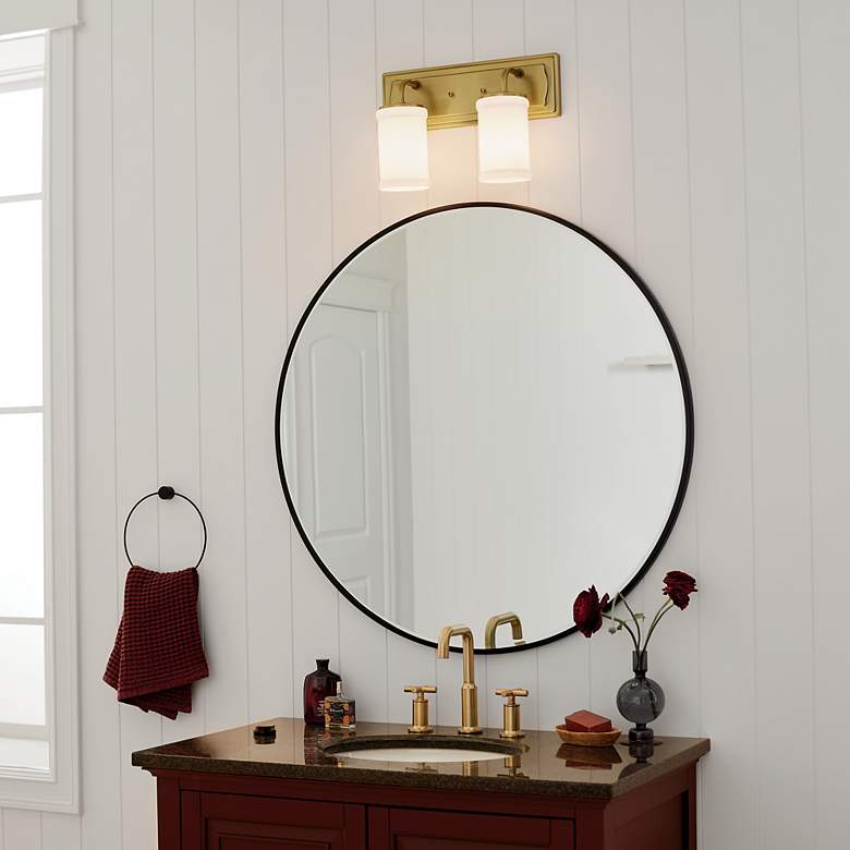 Image 5 Kichler Vetivene 10 1/4"H Natural Brass 2-Light Wall Sconce more views
