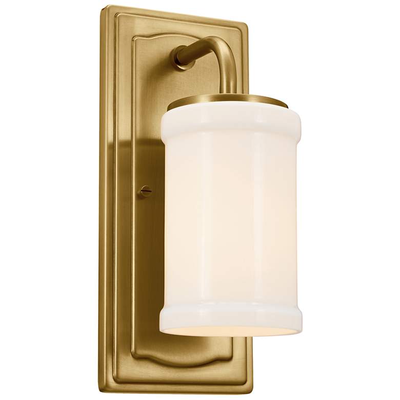 Image 1 Kichler Vetivene 12" High Natural Brass Wall Sconce