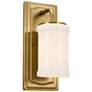 1_Kichler Vetivene 12" High Natural Brass Wall Sconce