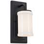 Kichler Vetivene 12" High Textured Black Wall Light