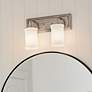 6_Kichler Vetivene 15 1/4" Wide Classic Pewter 2-Light Bath Wall Sconce more views