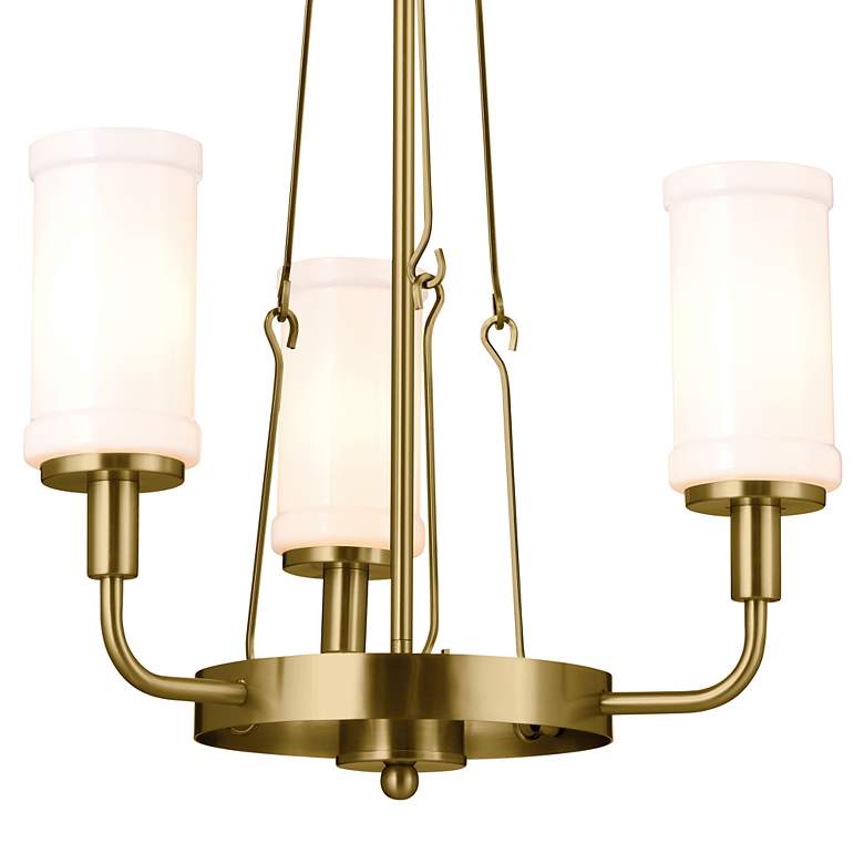 Image 3 Kichler Vetivene 19 3/4"W Natural Brass 3-Light Chandelier more views