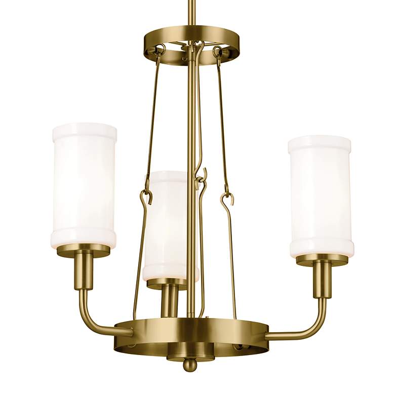 Image 4 Kichler Vetivene 19 3/4"W Natural Brass 3-Light Chandelier more views