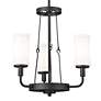Thumbnail3 of Kichler Vetivene 20" WIde 3-Light Textured Black Uplight Chandelier more views