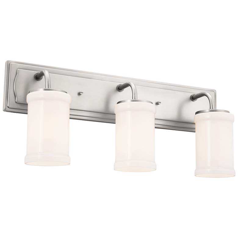Image 2 Kichler Vetivene 24" Wide 3-Light Classic Pewter Bath Fixture